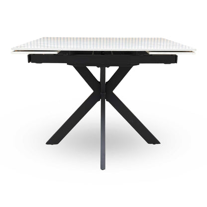 ‘Clio’ Ceramic Top 100cm Draw Leaf Extending Dining Table
