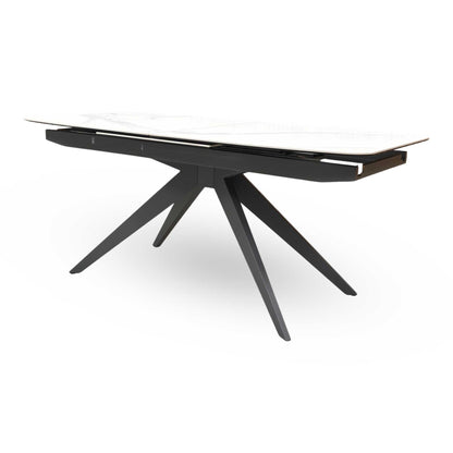 ‘Carrera’ Ceramic Top 180cm Pop Up Extending Dining Table