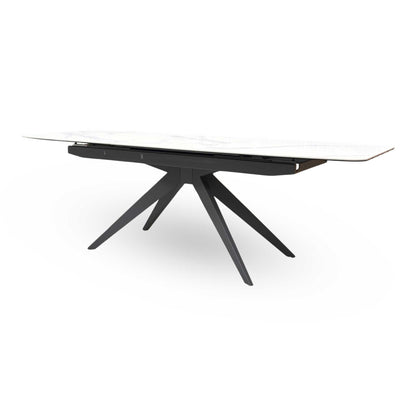 ‘Carrera’ Ceramic Top 180cm Pop Up Extending Dining Table