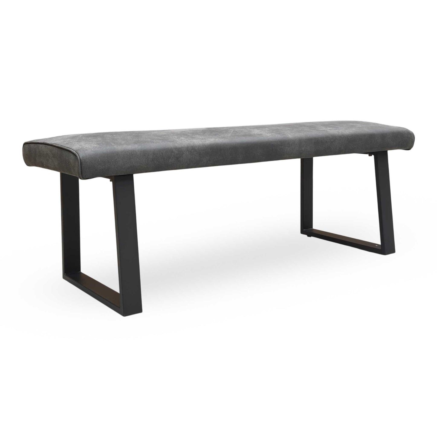 ‘Hugo’ Grey Fabric Dining Bench