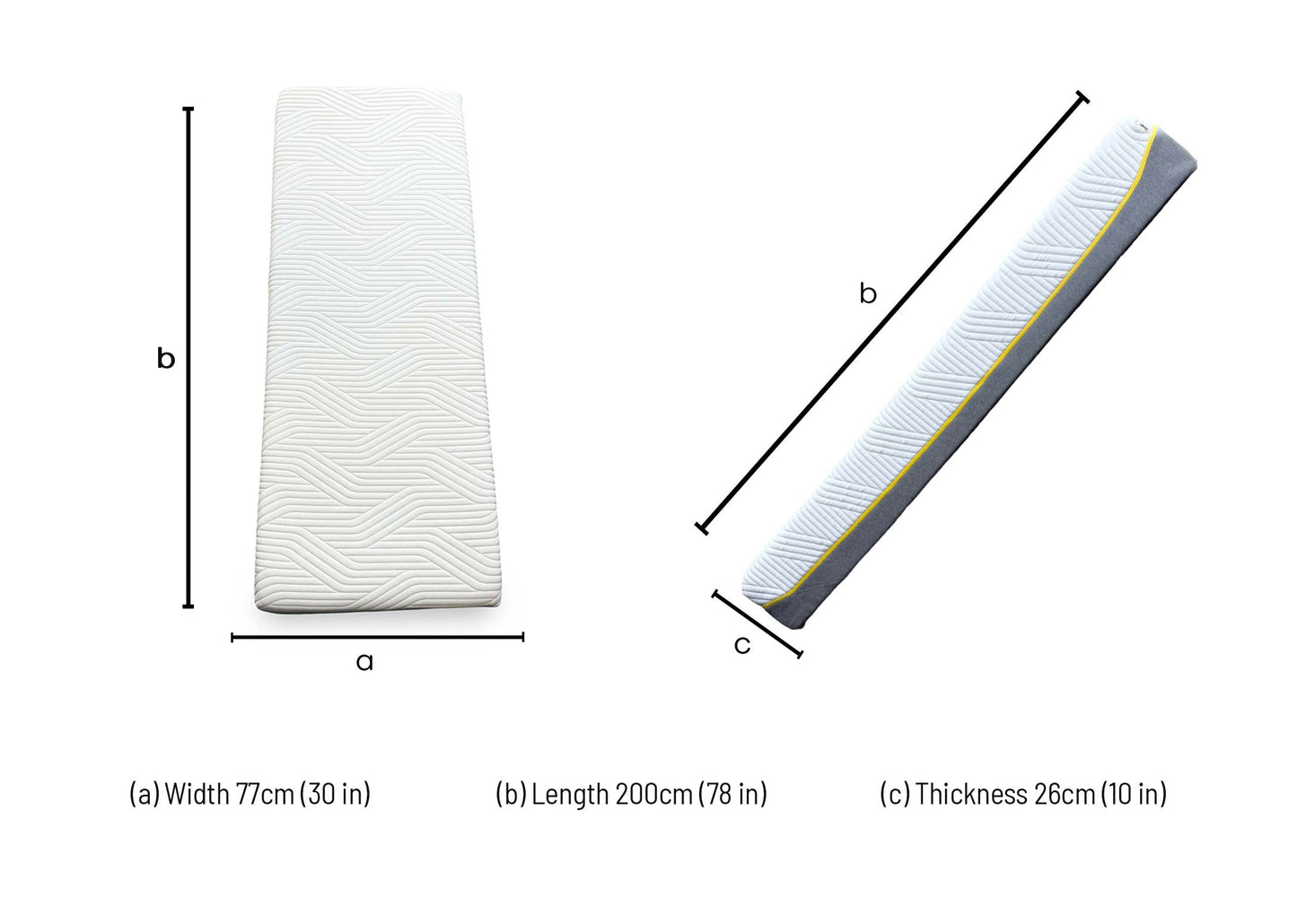TEMPUR Sensation Elite Cool Touch Memory Foam Mattress - Small Single