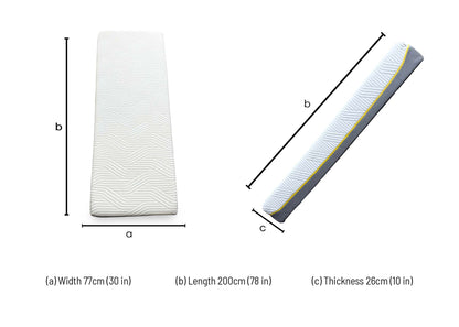 TEMPUR Sensation Elite Cool Touch Memory Foam Mattress - Small Single