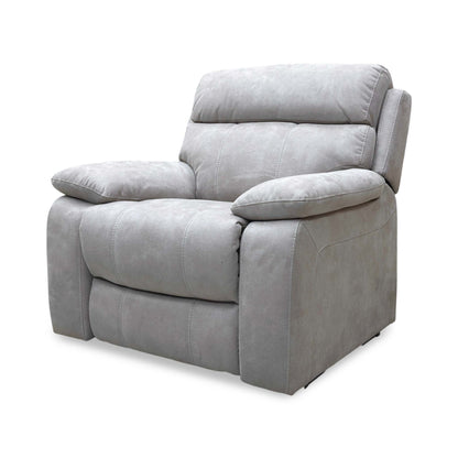 ‘Moreno’ Bfa-Blj-R946 Silver Suede Fabric Lift and Rise Recliner Chair
