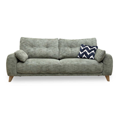 ‘Malmo’ Fab-Mga-R11 Olive Green Fabric 3 Seater Sofa