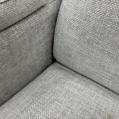 ‘Inca’ Anivia Light Grey Woven Fabric 3 Seater Power Recliner Sofa with Pop Up Light Console and Power Headrests