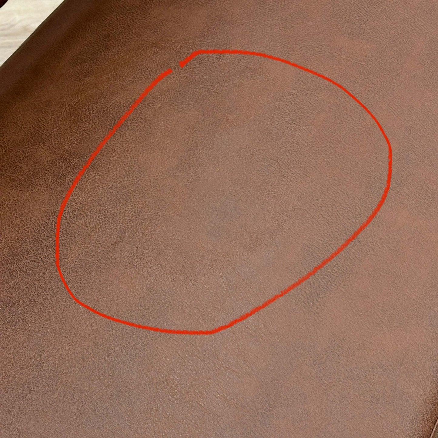 ‘Venus’ Tan Brown Faux Leather Left Hand Facing Corner Bench