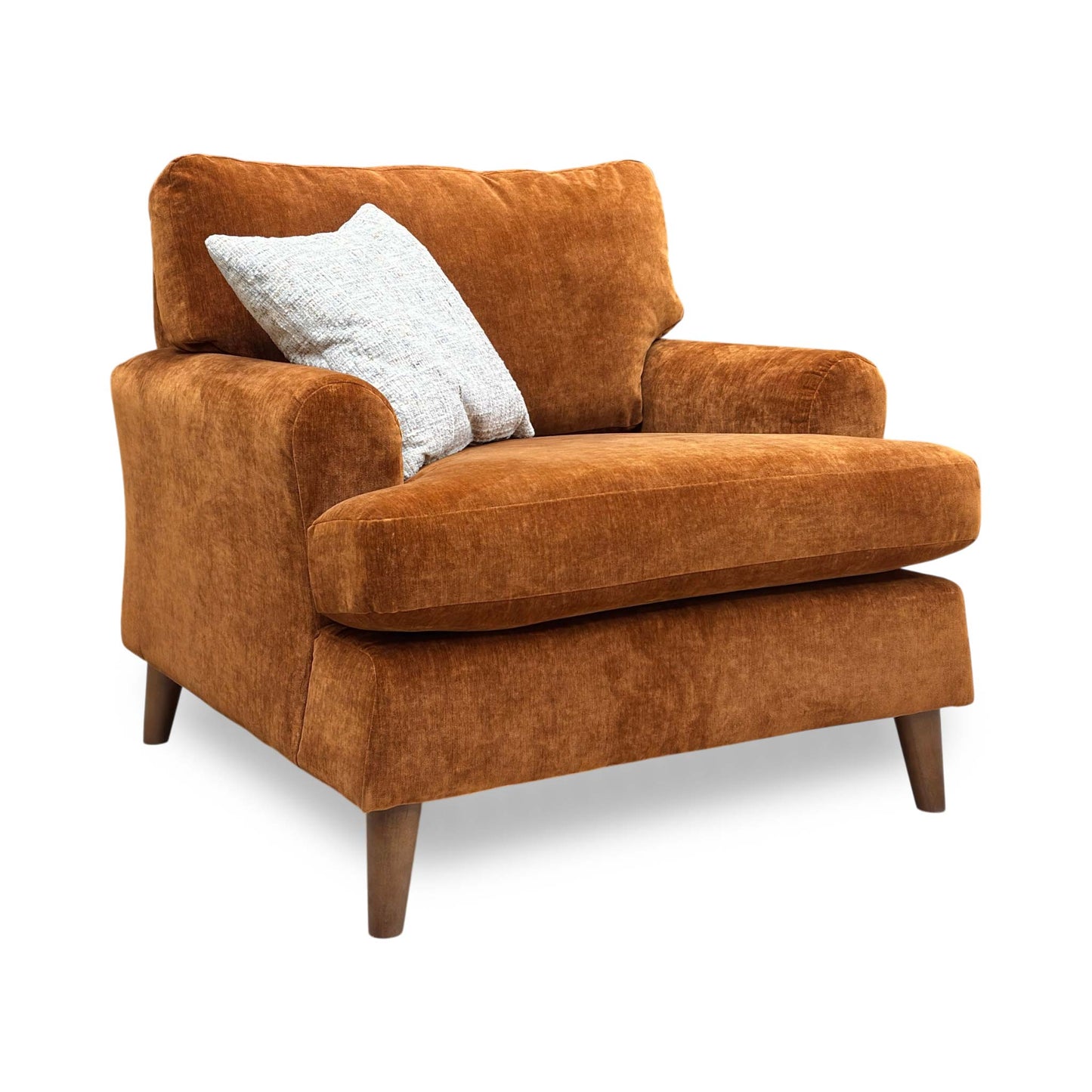 ‘Jackson’ Rust Orange Fabric Chair