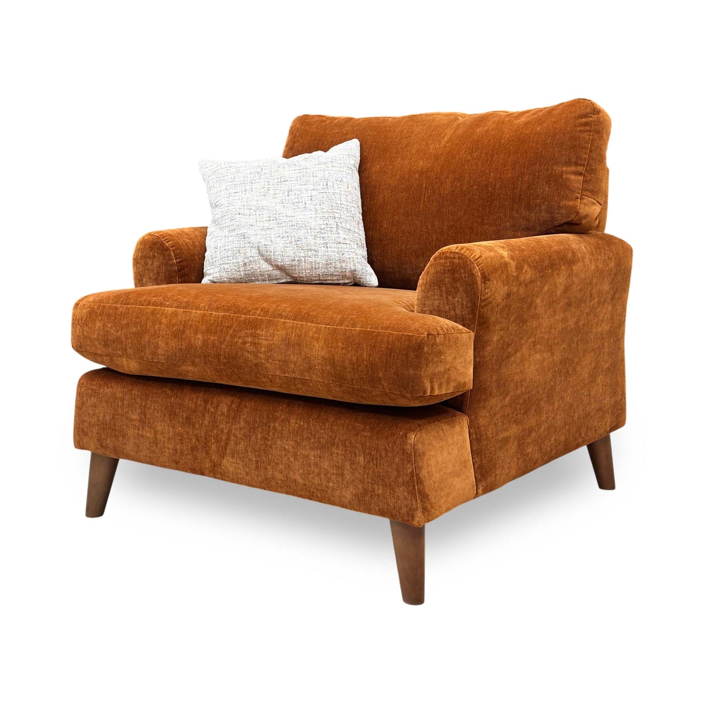 ‘Jackson’ Rust Orange Fabric Chair