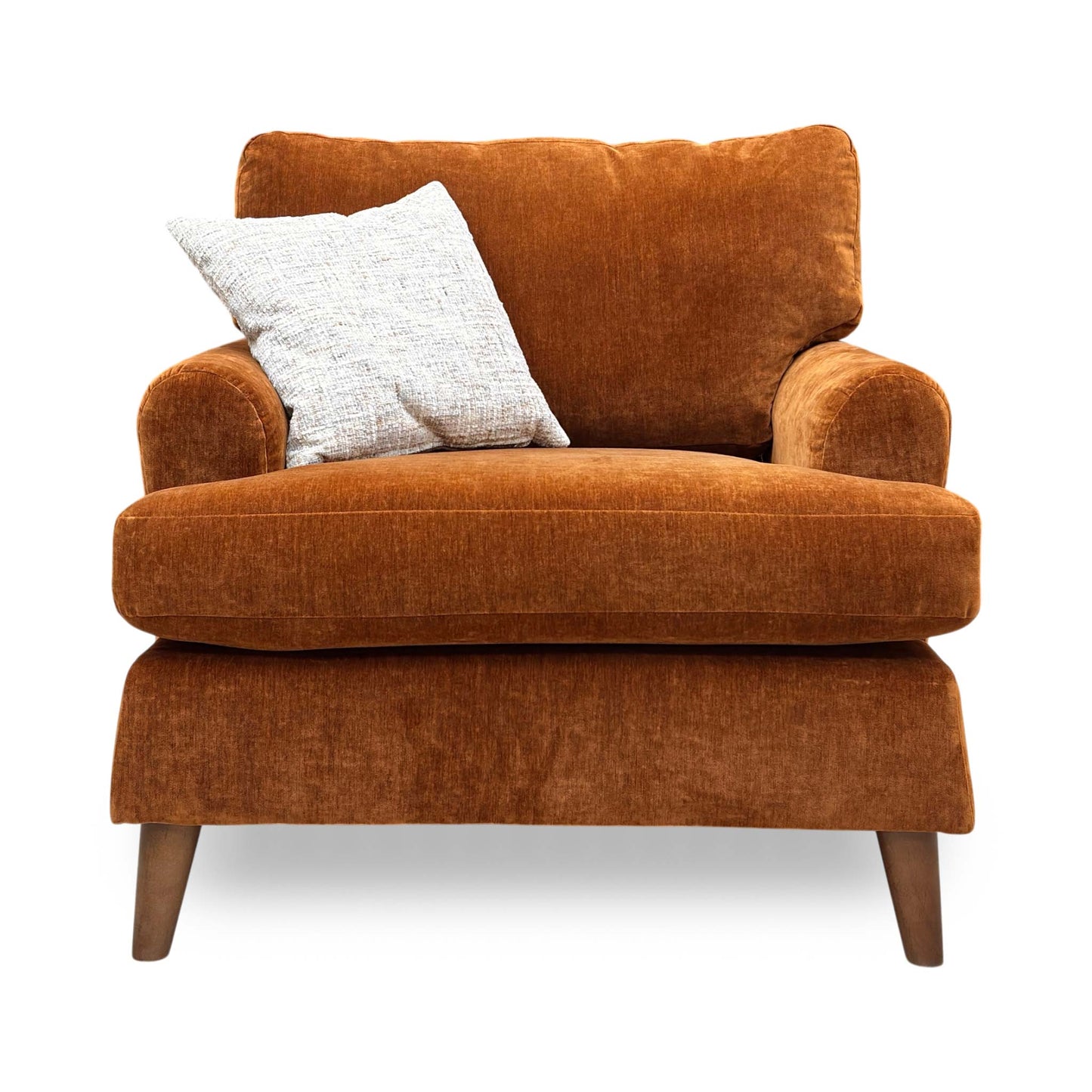 ‘Jackson’ Rust Orange Fabric Chair