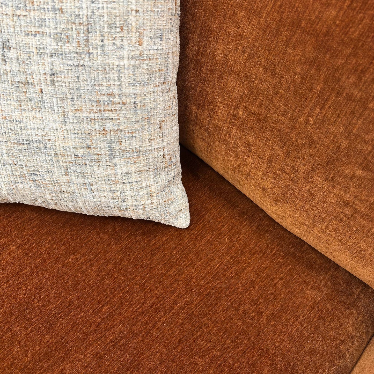 ‘Jackson’ Rust Orange Fabric Chair