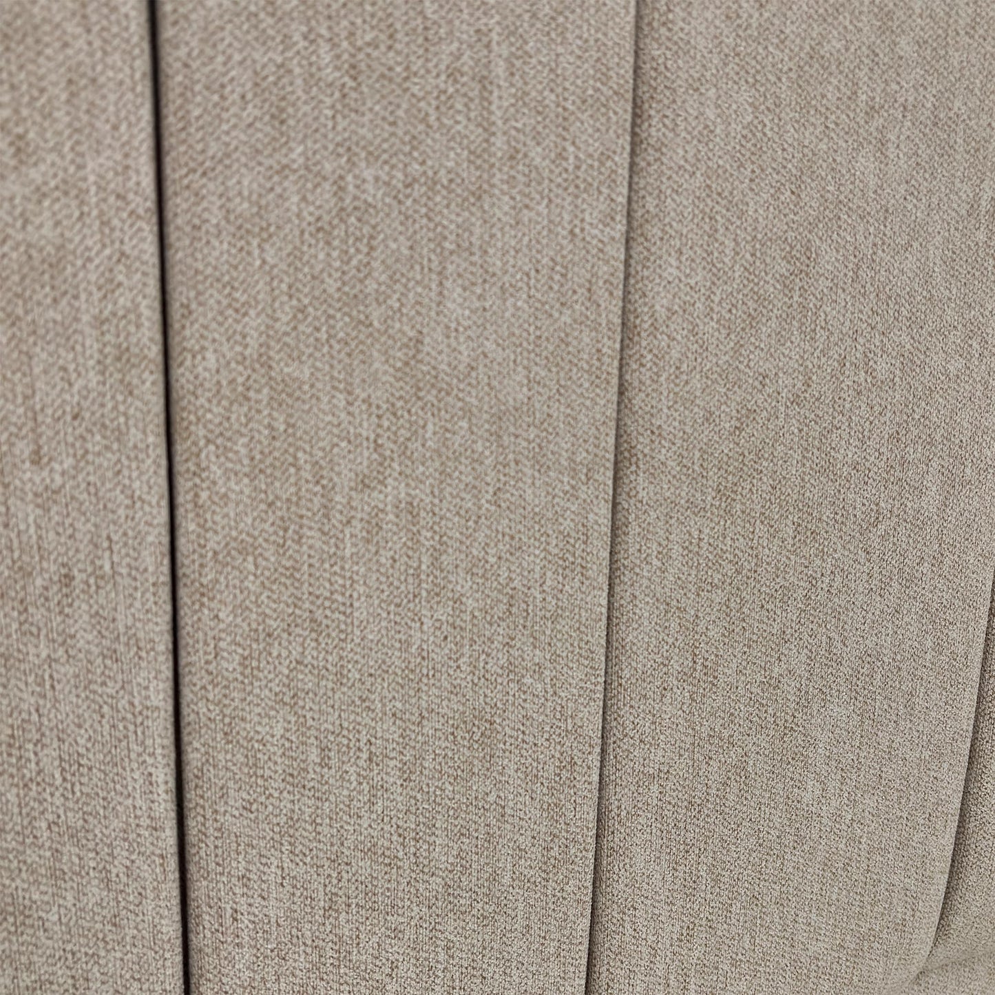 ‘Luna’ Orkney Oat Fabric Floor Standing Headboard + 2 Draw Divan Base - Double