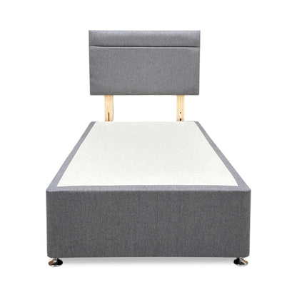 ‘Capella’ Orkney Charcoal Fabric Headboard + Divan Base - Single
