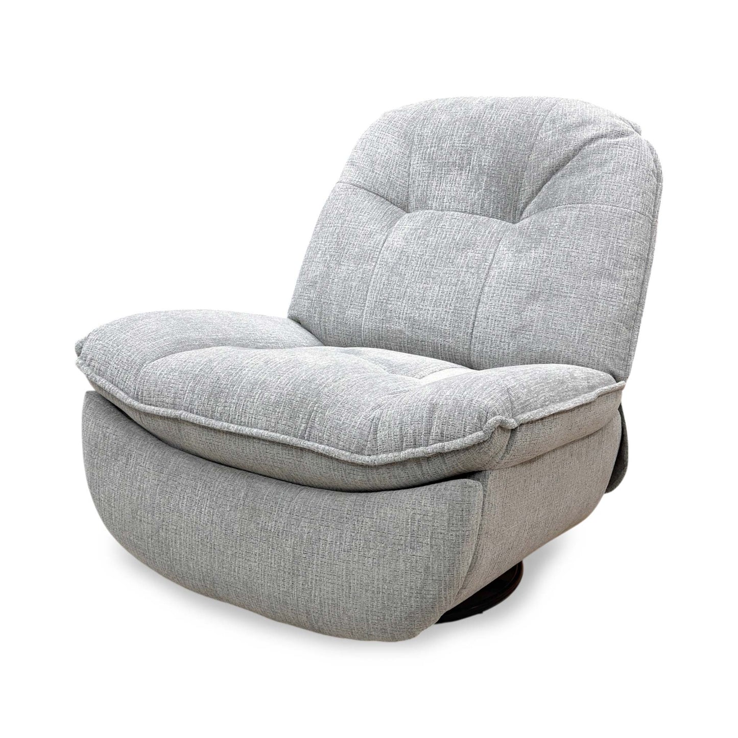 'Ontario' Grey Fabric Power Recliner Rocker Swivel Chair