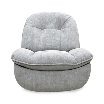 'Ontario' Grey Fabric Power Recliner Rocker Swivel Chair
