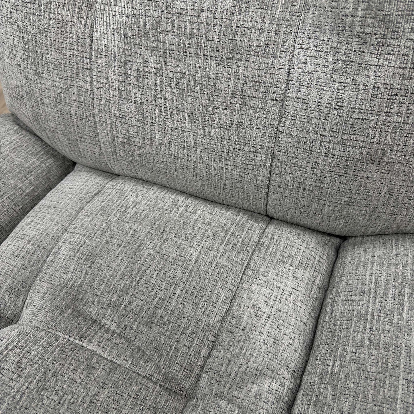 'Ontario' Grey Fabric Power Recliner Rocker Swivel Chair