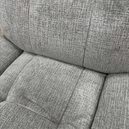 'Ontario' Grey Fabric Power Recliner Rocker Swivel Chair