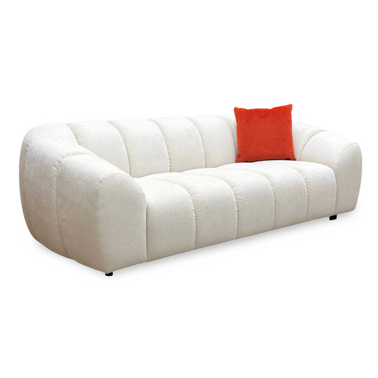 ‘Waldorf’ Light Grey Fabric 3 Seater Sofa