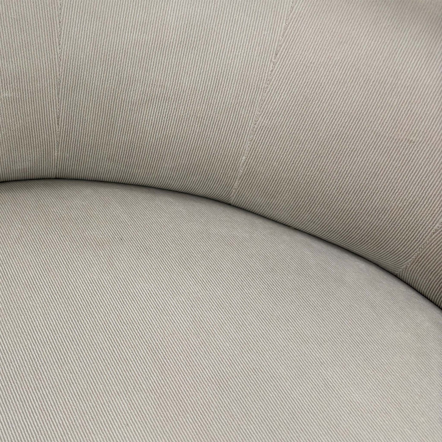 ‘Fitzrovia’ Fog Silver Linen Fabric Accent Swivel Chair