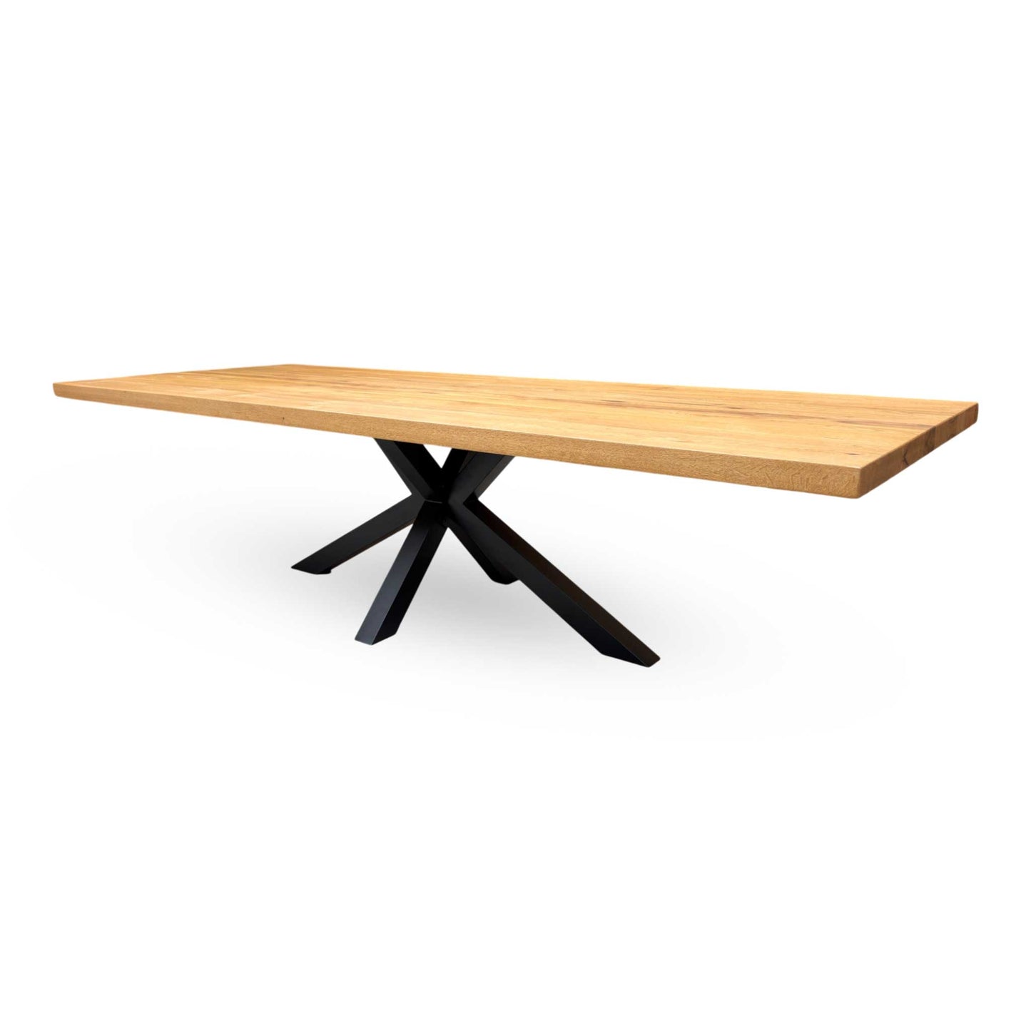 Bodahl 'Terra' 1 Oil Solid Oak 300cm Straight Edge Dining Table with Star Base - product photo 3