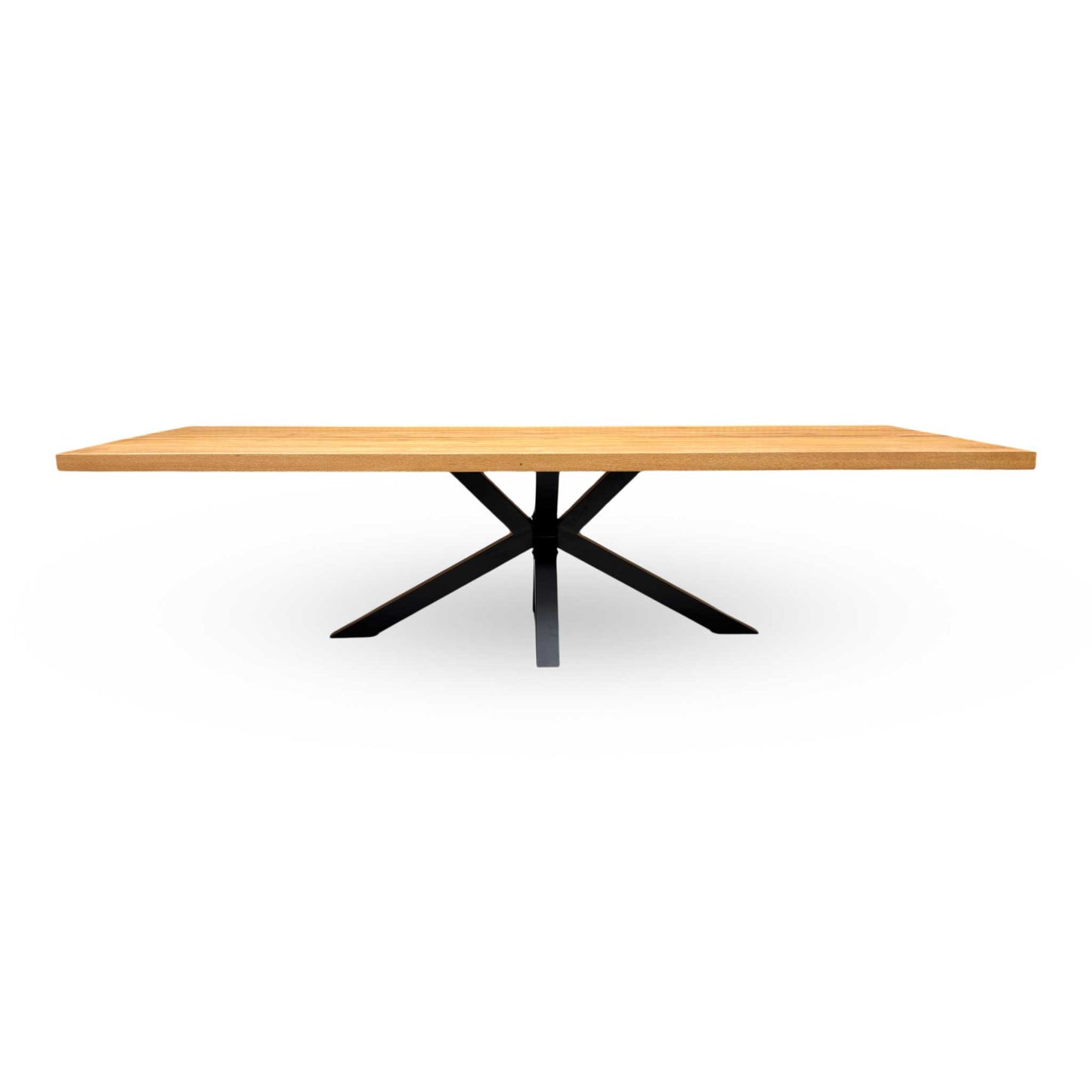 Bodahl 'Terra' 1 Oil Solid Oak 300cm Straight Edge Dining Table with Star Base - product photo 4