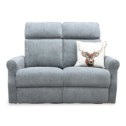 ‘Jessica' Dark Grey Fabric 2 Seater Power Recliner Sofa - product photo 6