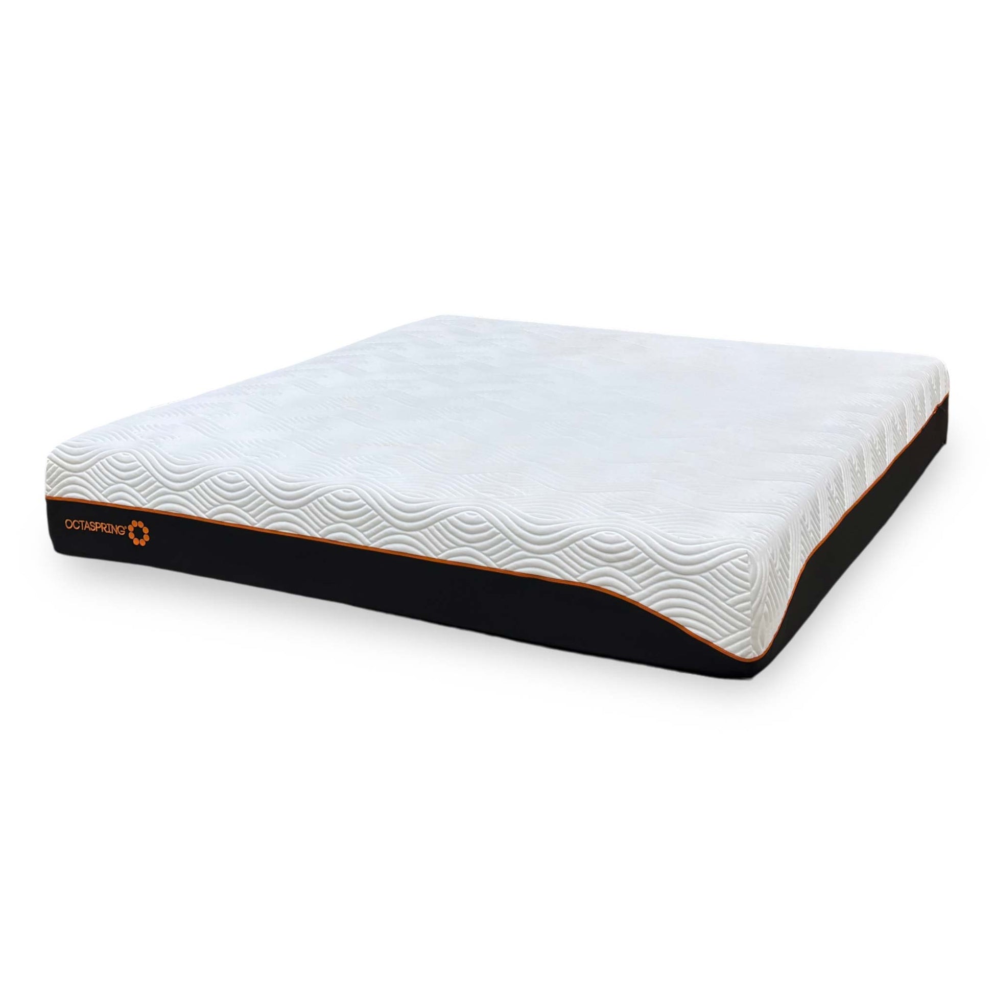 Top view of the Dormeo Octaspring Hybrid Mattress, demonstrating the individual body-mapping support, exceptional pressure relief, and targeted comfort zones.