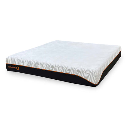 Top view of the Dormeo Octaspring Hybrid Mattress, demonstrating the individual body-mapping support, exceptional pressure relief, and targeted comfort zones.