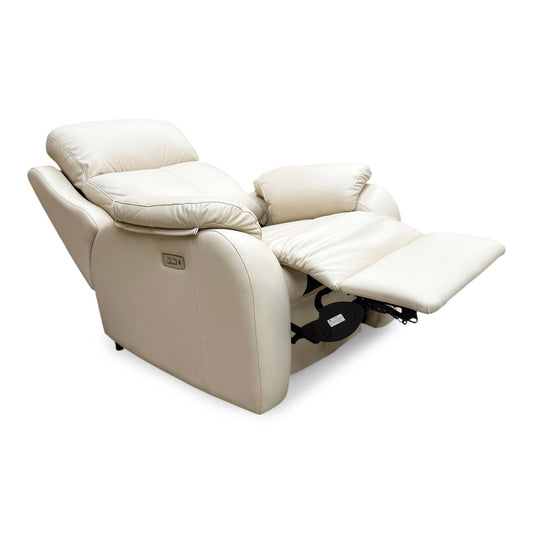 G Plan ‘Kingsbury’ L843 Cambridge Stone Leather Power Recliner Armchair