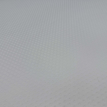 High-definition close-up macro view of the hypoallergenic temperature-regulating top cover fabric, detailing the advanced knitted textile patterns, breathable weave, and soft-touch texture.