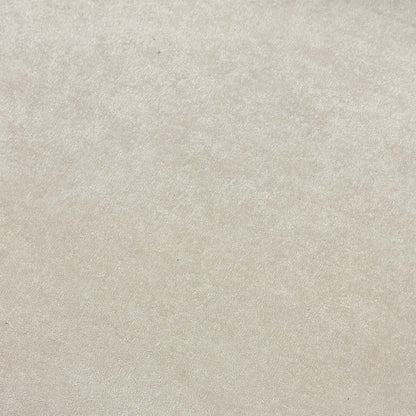 High-definition close-up macro view of the cream Palmero velvet fabric, showcasing the fine weave, clean texture, and rich luxury finish.