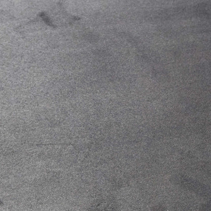 Close-up of the Steel Grey velvet fabric, highlighting the dense, shimmering pile and the durable quality of the material.
