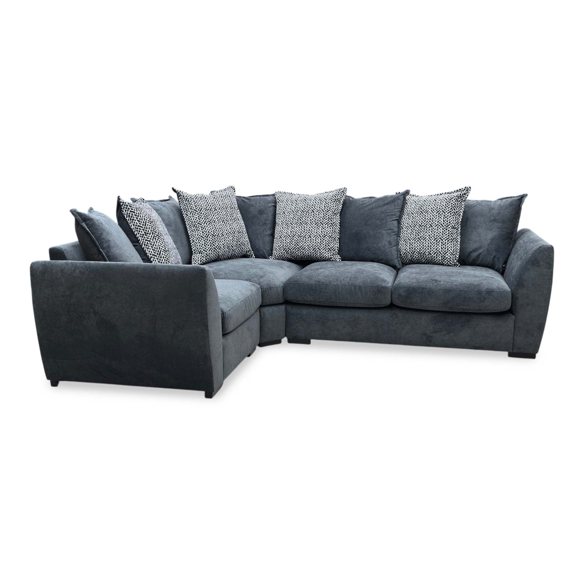 Side profile view of the Havana sofa, emphasizing the supportive angle of the backrest, clean double-arm design, and its sleek, modern profile.