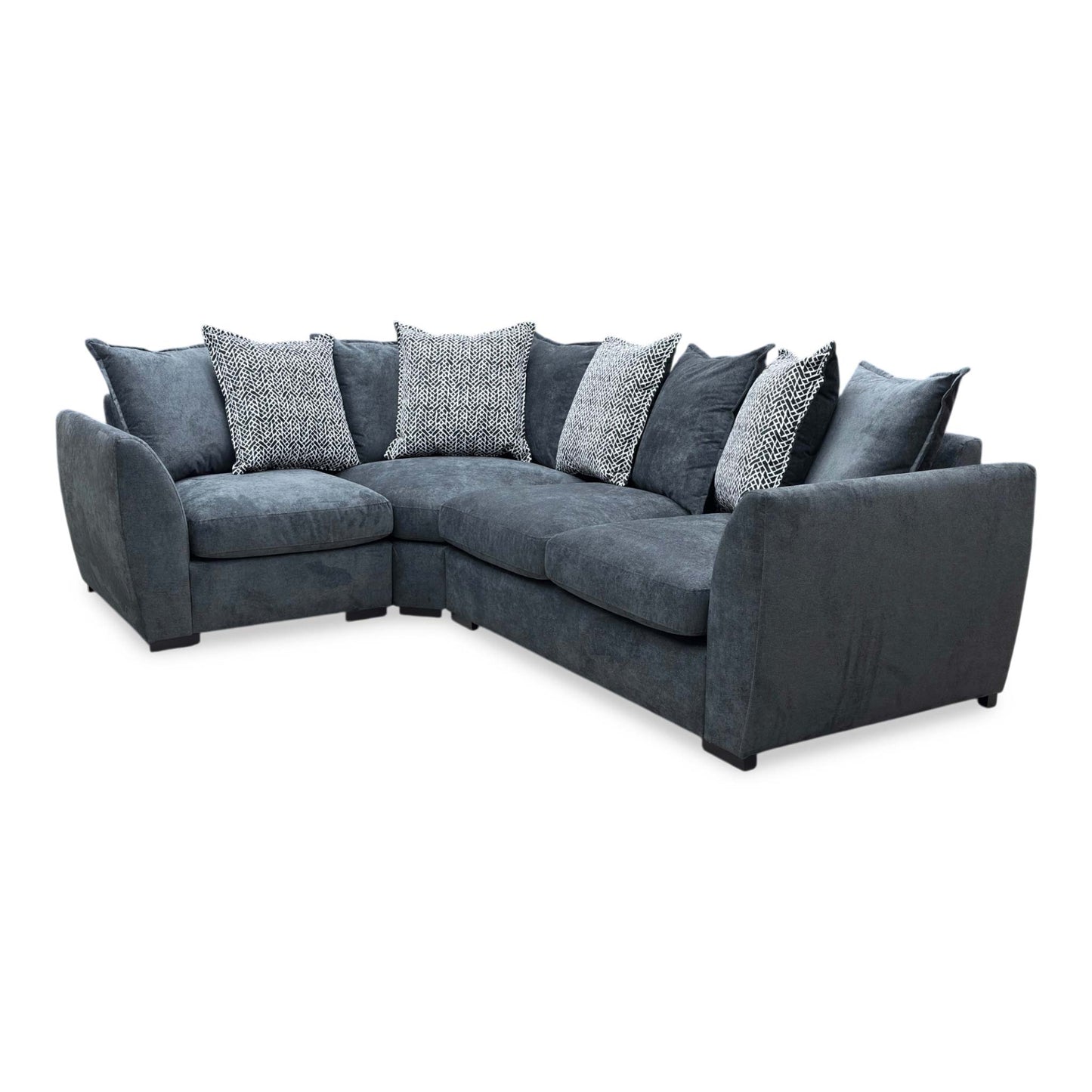 Side profile view of the Havana sofa, emphasizing the supportive angle of the backrest, clean double-arm design, and its sleek, modern profile.