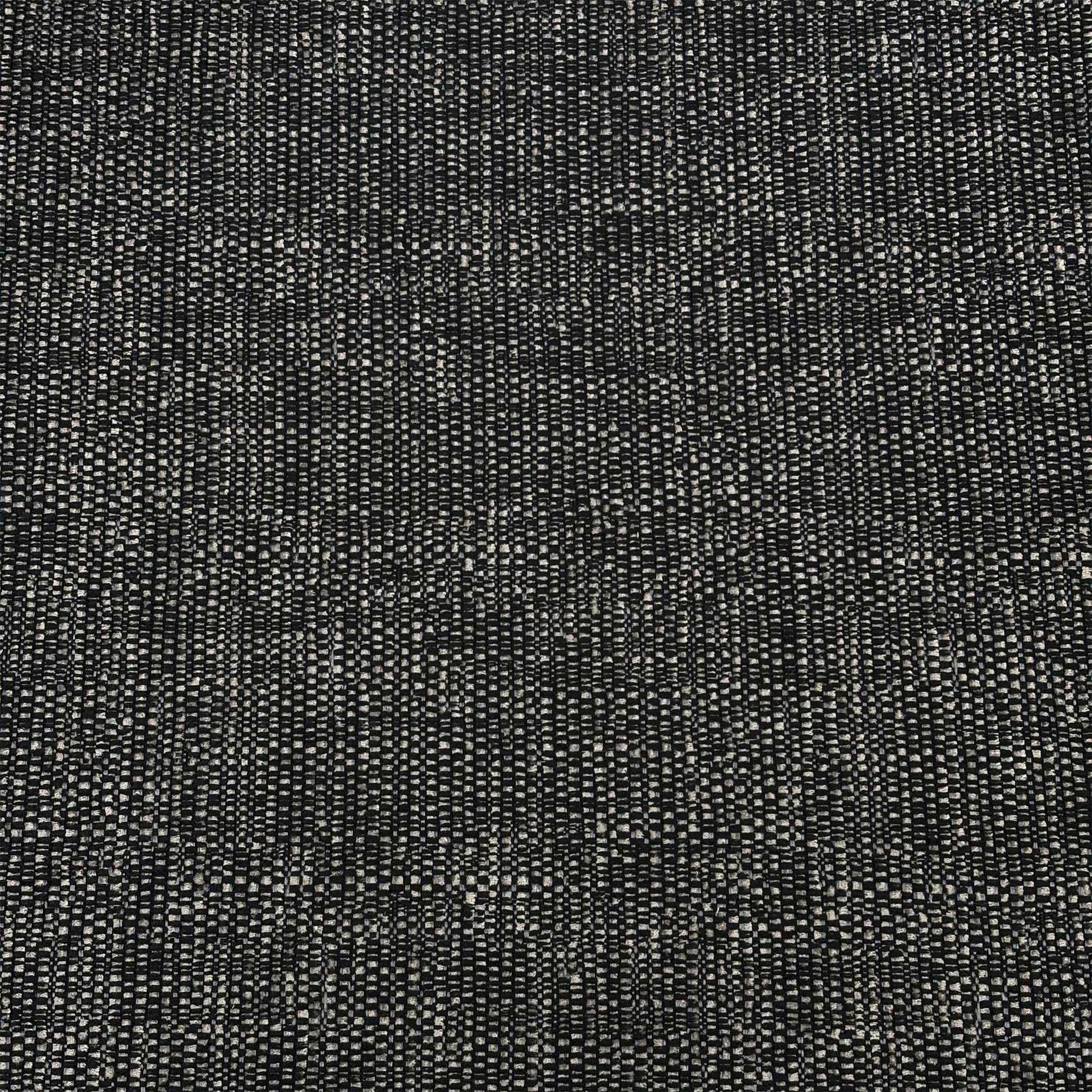 Close-up shot of the Charcoal Grey fabric on the ‘Halstow’ sofa, showcasing the tight textured basketweave pattern, premium tailored seams, and resilient multi-tonal fibers.