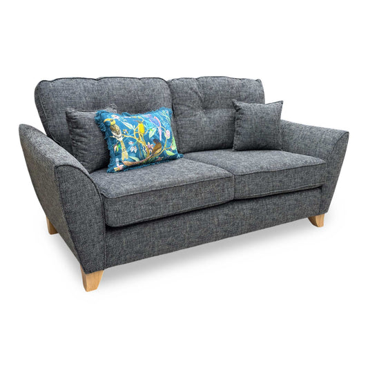 ‘Halstow’ Charcoal Fabric 2 Seater Sofa