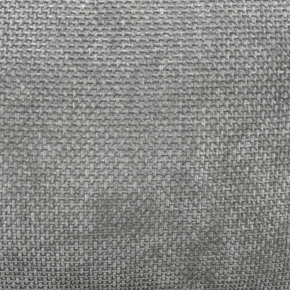 High-definition close-up shot of the grey chunky weave fabric, highlighting the rich, multi-tonal textured yarn, durable weave pattern, and premium tailored stitching.