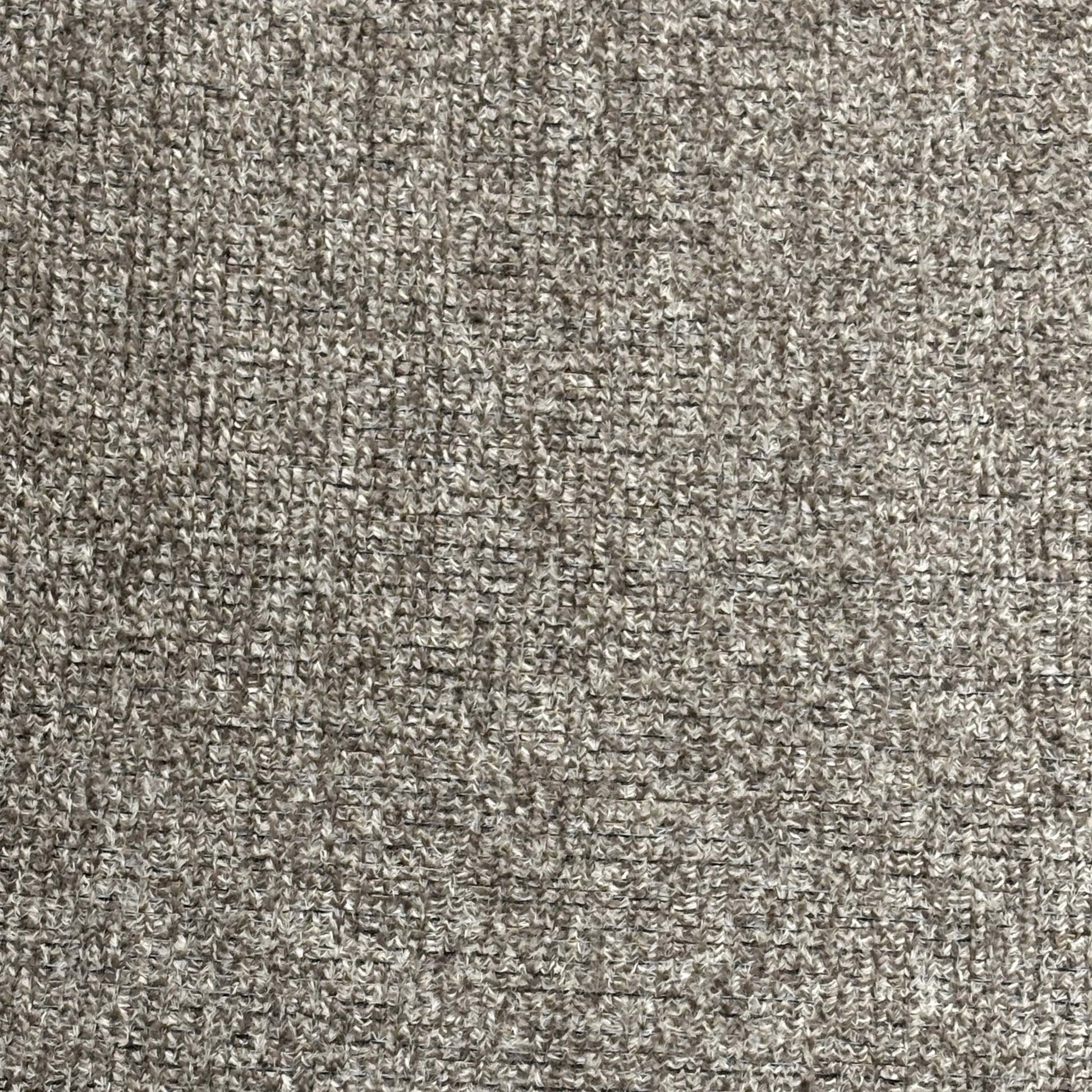Close-up shot of the Truffle Brown fabric on the ‘Tiber’ chair, showcasing the neat vertical column stitching, premium tailored edges, and soft, durable textured weave.