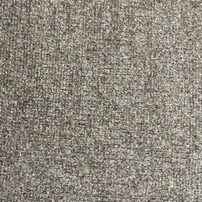 Close-up shot of the Truffle Brown fabric on the ‘Tiber’ chair, showcasing the neat vertical column stitching, premium tailored edges, and soft, durable textured weave.