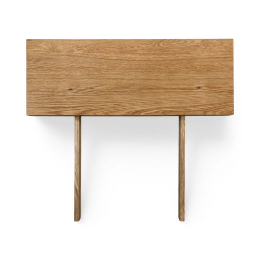 Full view of the Furniture Village ‘Earth’ 35cm Dining Table Extension Leaf, showcasing the beautifully crafted solid natural oak surface matching the main table collection.