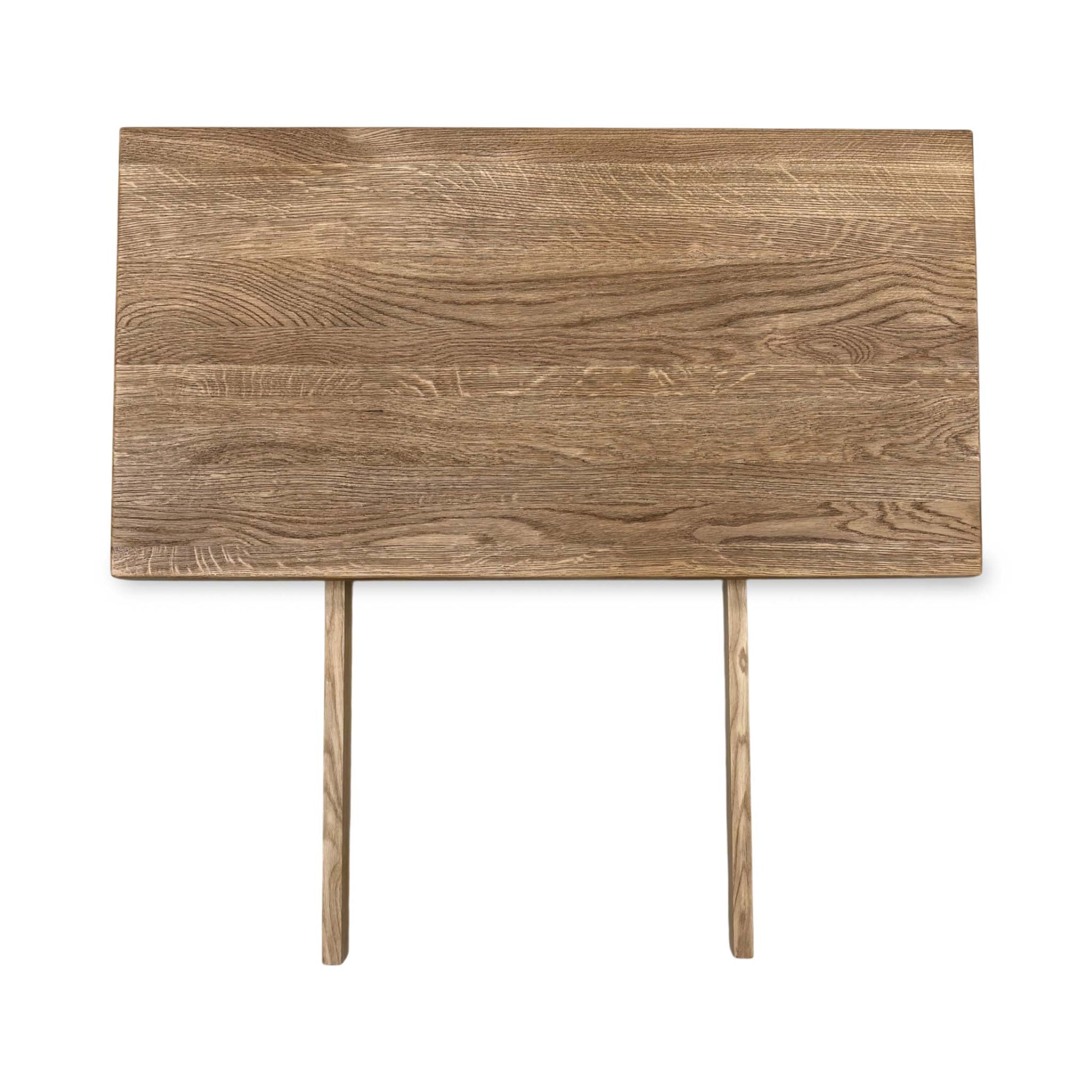 Full view of the Earth 50cm dining table extension leaf, showcasing its solid oak construction, natural light wood tones, and clean rectangular profile.