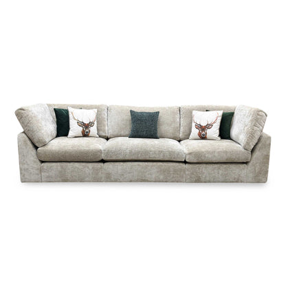 ‘Savoy’ Imperial Pebble Fabric 3 Seater Sofa