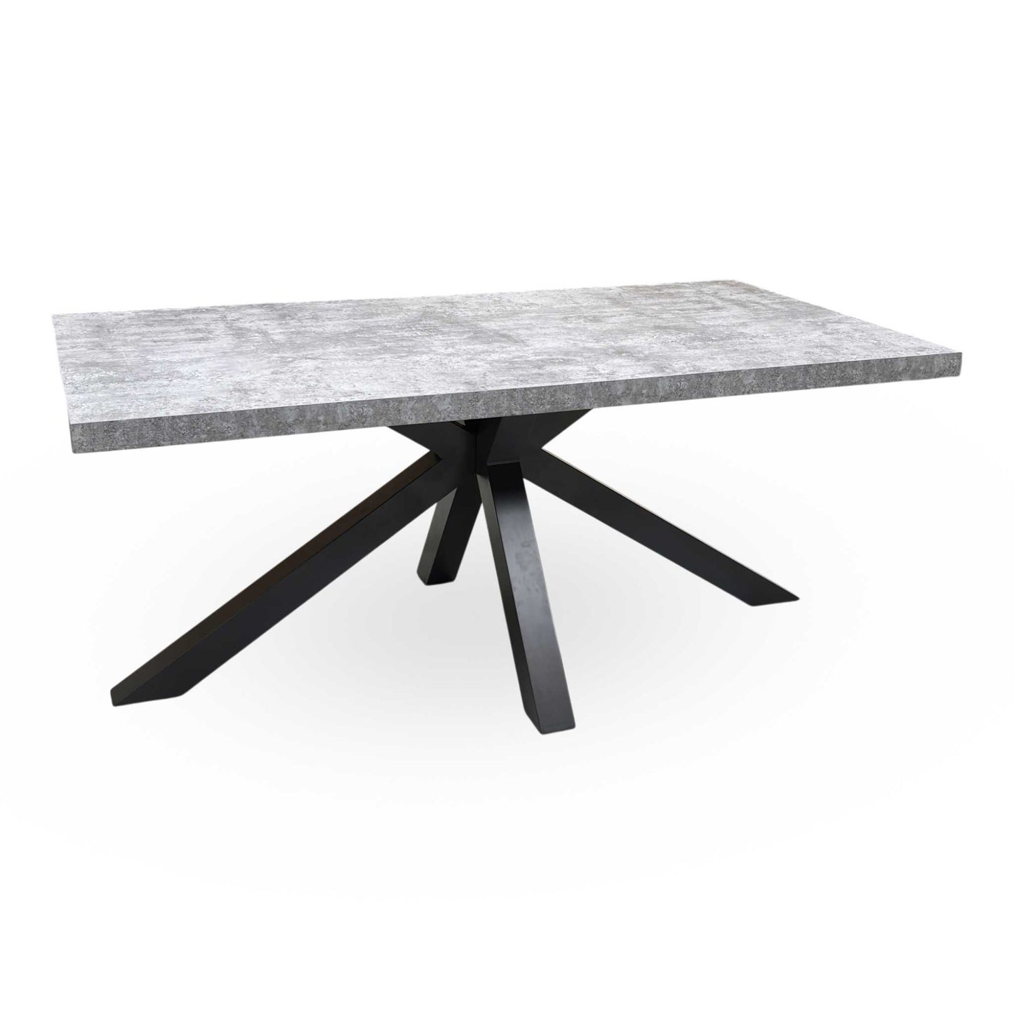 ‘Moon’ Grey Concrete Effect Star Base Dining Table