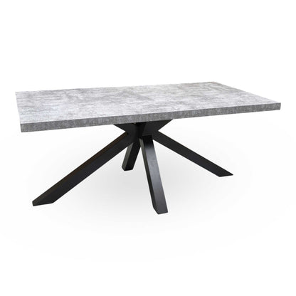 ‘Moon’ Grey Concrete Effect Star Base Dining Table