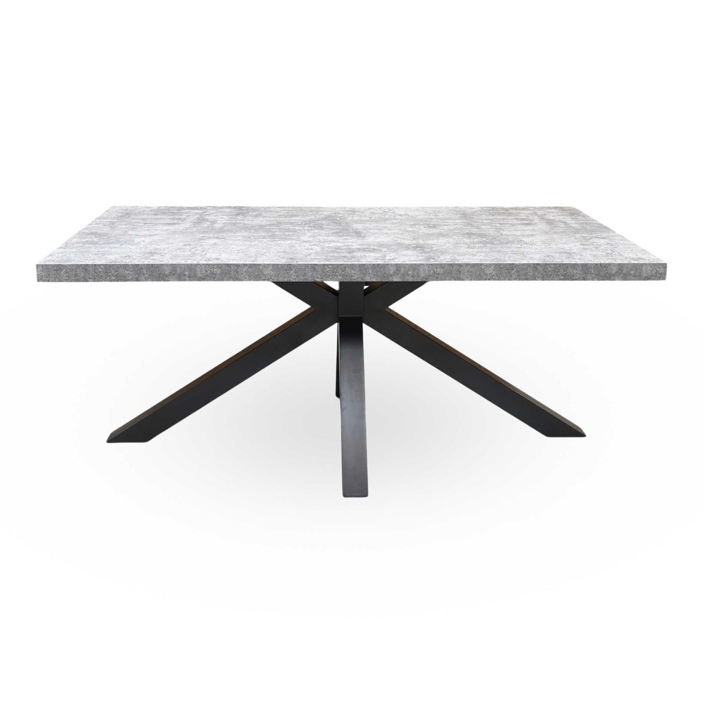 ‘Moon’ Grey Concrete Effect Star Base Dining Table