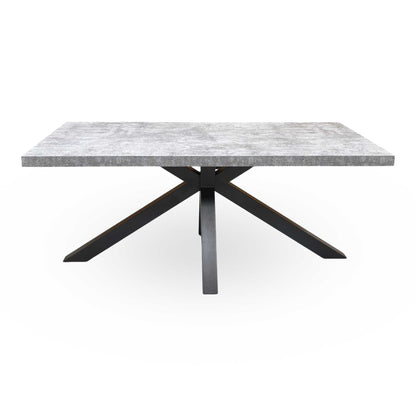‘Moon’ Grey Concrete Effect Star Base Dining Table
