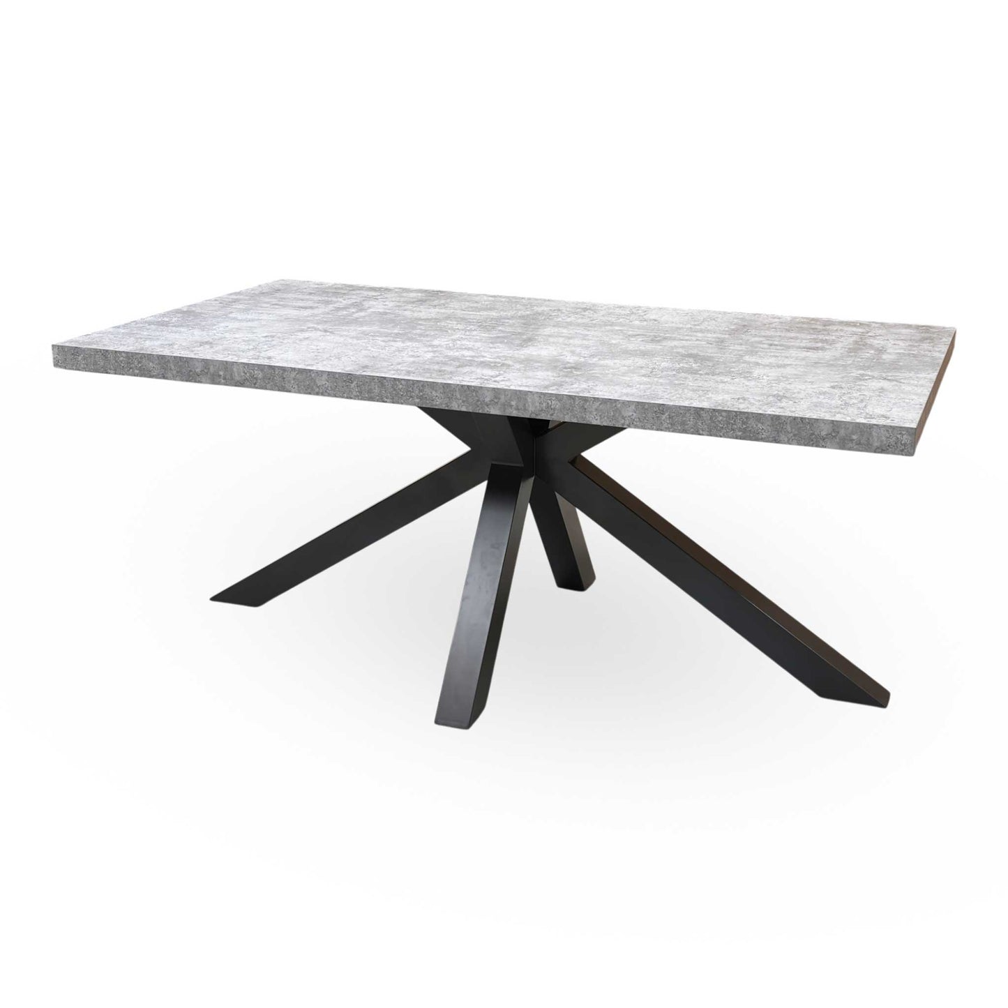 ‘Moon’ Grey Concrete Effect Star Base Dining Table