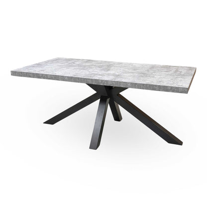 ‘Moon’ Grey Concrete Effect Star Base Dining Table