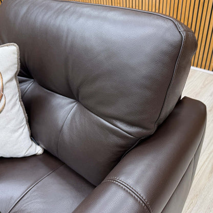 World of Leather 'Uno' Nc-037c Dark Chocolate Brown Leather Chair