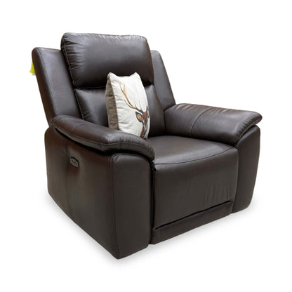 'Utah' Espresso Brown Lx-6413 Power Recliner Chair