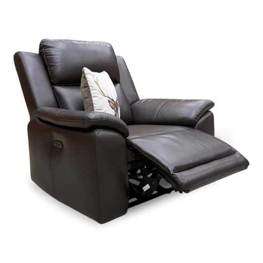 'Utah' Espresso Brown Lx-6413 Power Recliner Chair